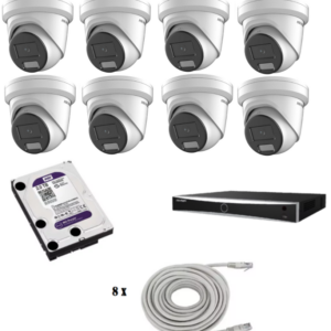 Hikvision beveiligingscamera set met 8 x Hikvision DS-2CD2386G2H-IU