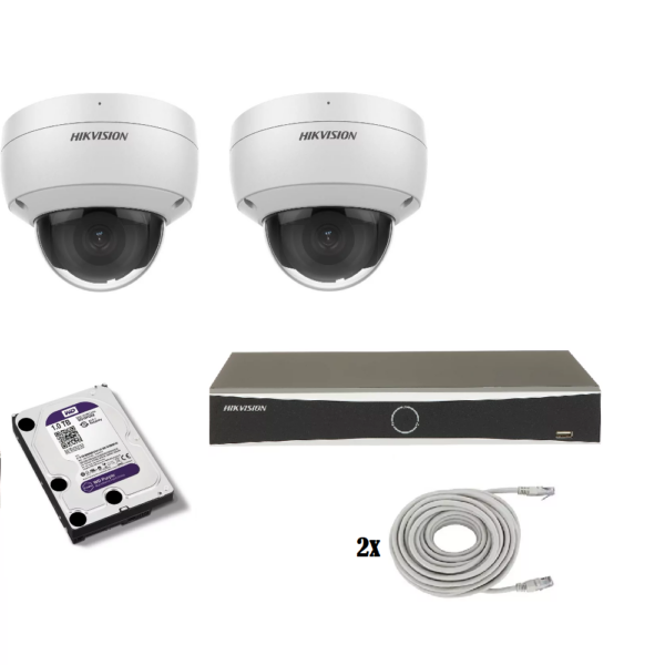2 x DS-2CD2146G2-I dome camera's