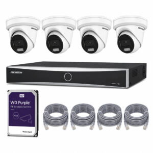 Set met 4 x DS-2CD2347G2H-LIU wit