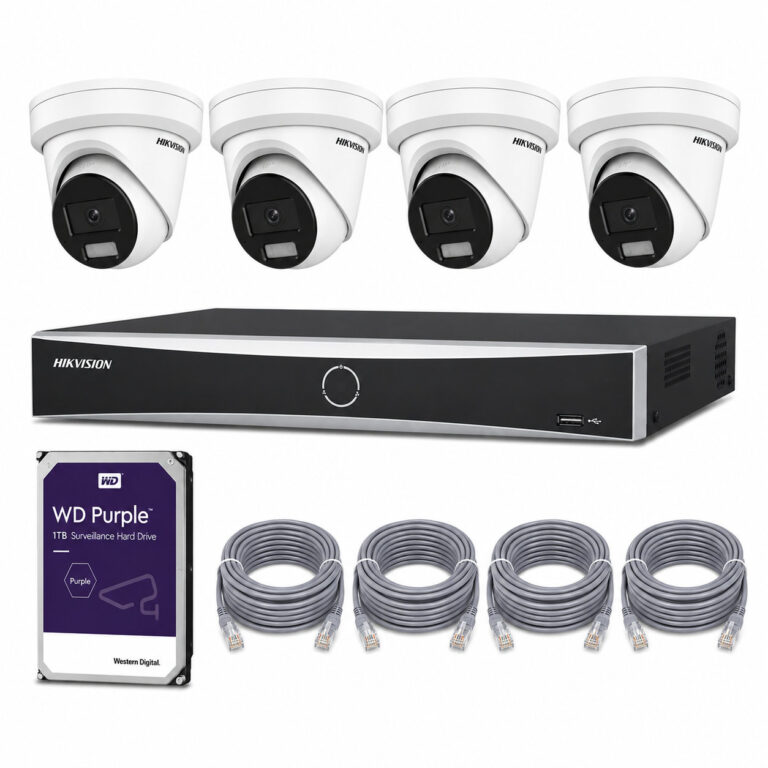 Set met 4 x DS-2CD2347G2H-LIU wit