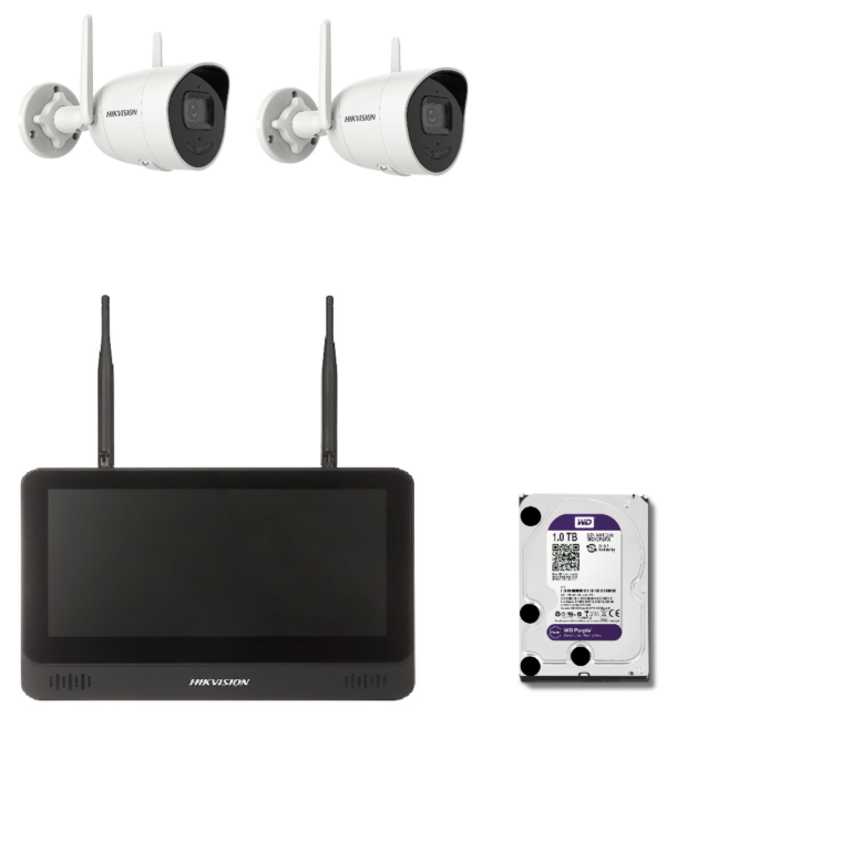 Set met 2x Hikvision DS-2CV2041G2-IDW