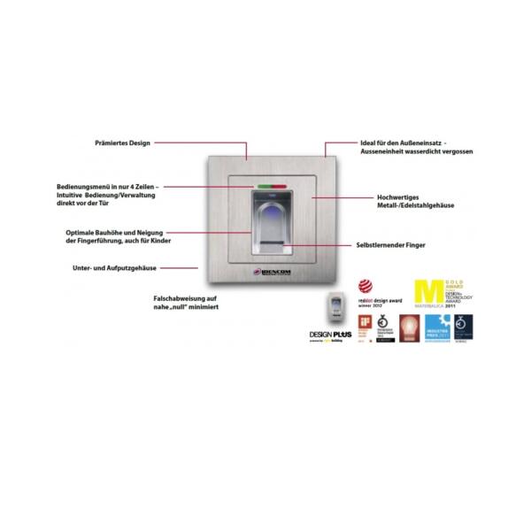 Idencom Biokey 6 Idencom BIOKEY IR vingerafdruklezer + IR afstandsbediening