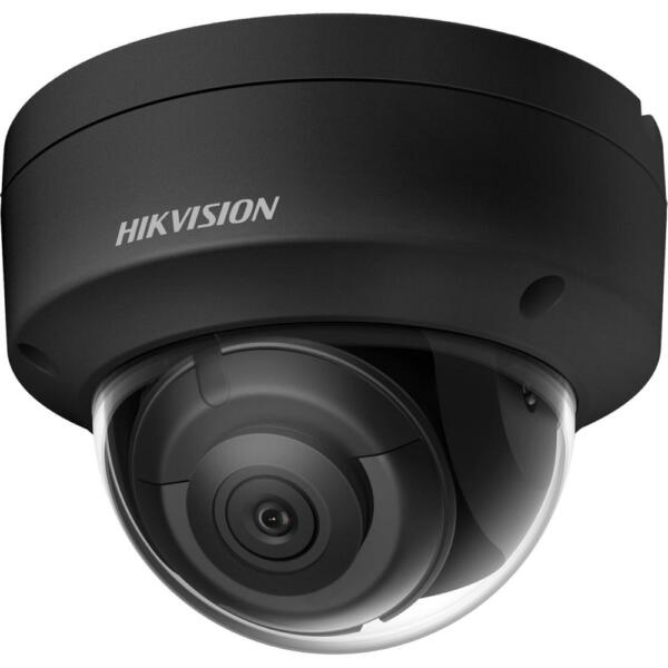 Hikvision DS 2CD2146G2 ISU links Hikvision DS-2CD2146G2-ISU zwart 2.8mm 4mp Ultra Low Light dome beveiligingscamera met microfoon en speaker