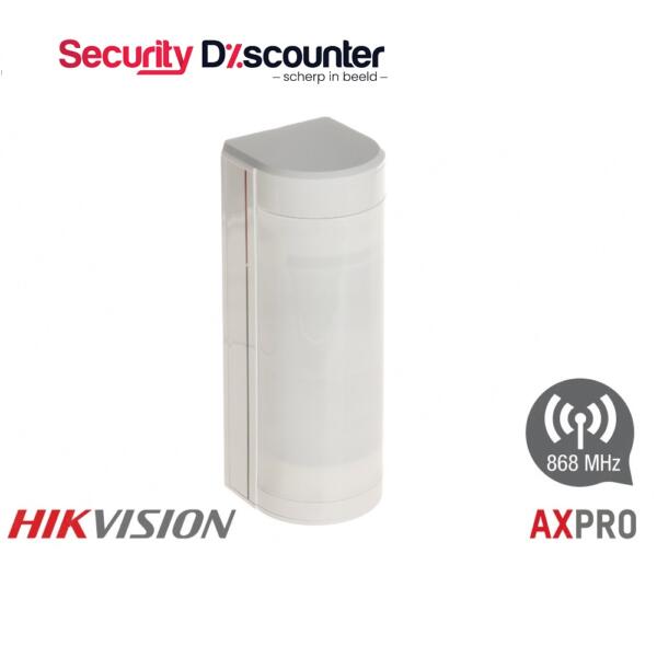 Hikvision DS PDTT15AM LM WE Hikvision DS-PDTT15AM-LM-WE AXPRO draadloze 180° panoramische drievoudige signaaldetector