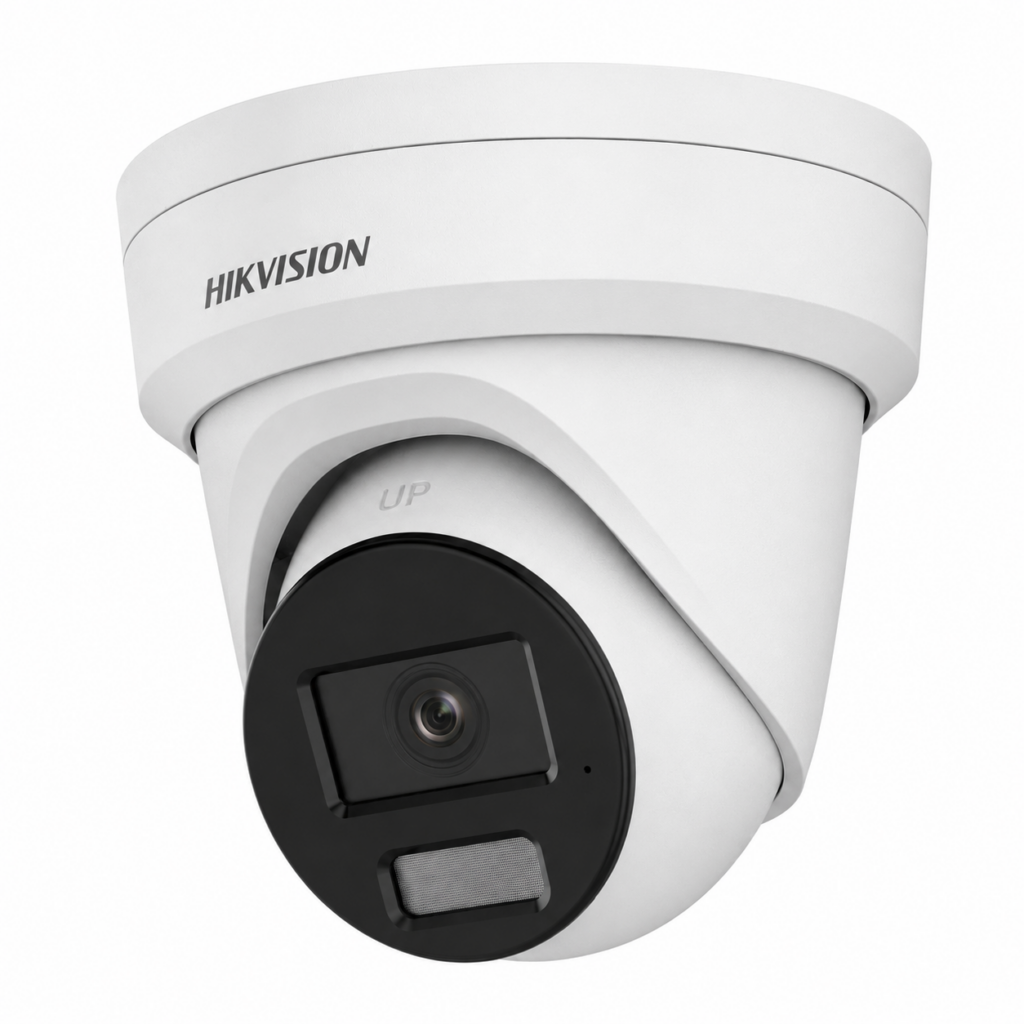 Hikvision beveiligingscamera set met 6 x Hikvision DS-2CD2386G2H-IU Hikvision DS-2CD2386G2H-IU 8MP 2.8mm Wit AcuSense Turret Camera