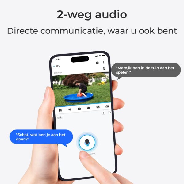 5 G 2 Way Audio 1 2 Reolink Argus B320 beveiligingscamera met zonnepaneel