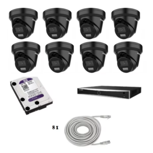 Hikvision beveiligingscamera set met 8 Hikvision DS-2CD2346G2H-IU zwart
