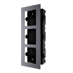 Hikvision DS-KD-ACF3/S Roestvrijstalen Coverplaat & 3-Module Montager Frame