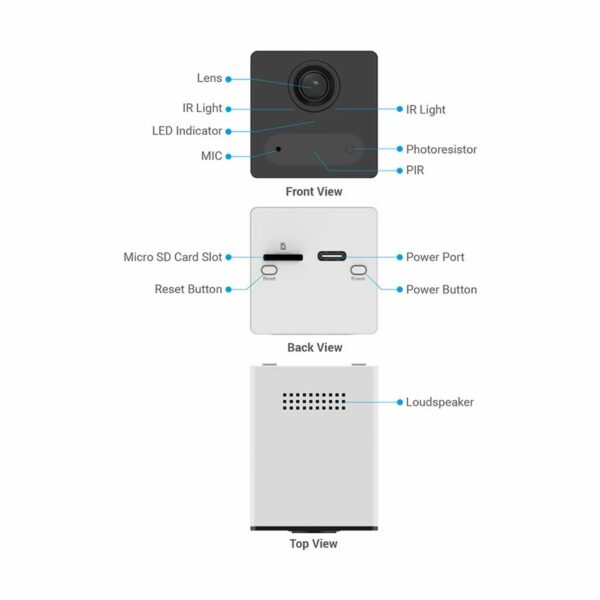 EZVIZ CB2 Wi-Fi Slimme Thuis Batterijcamera – Wit - Afbeelding 5