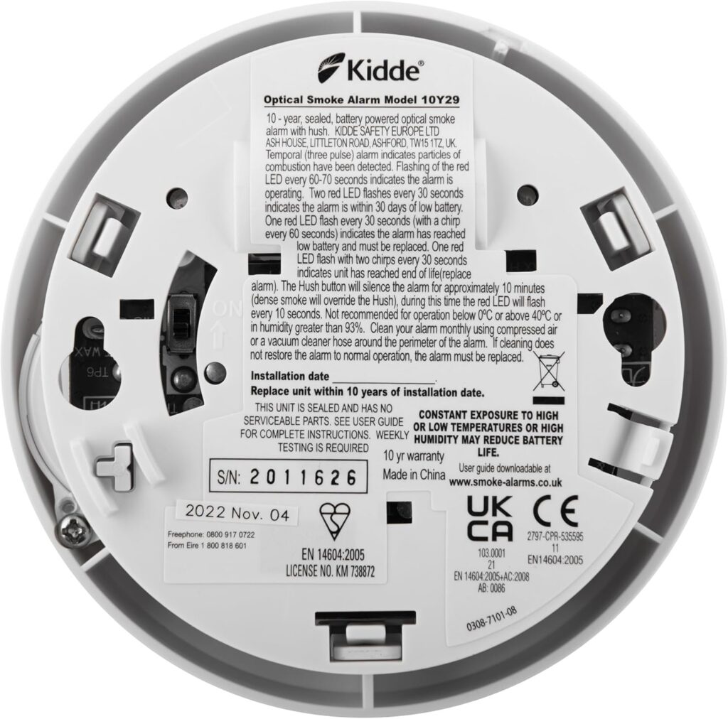 Kidde 10Y29 2-Pack Rookmelders – Optisch – 10 Jaar Batterij – Met Montagemateriaal - Afbeelding 5