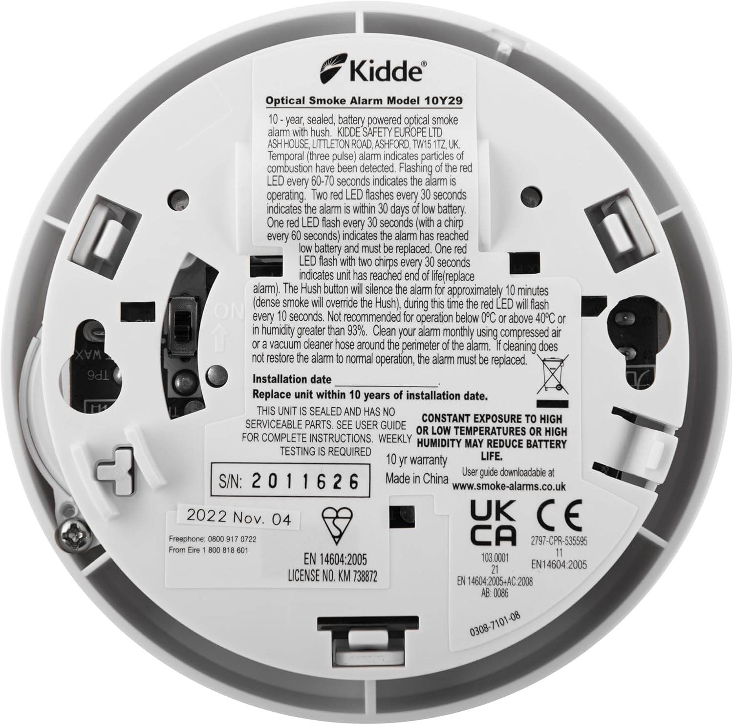 Kidde 10Y29 2-Pack Rookmelders – Optisch – 10 Jaar Batterij – Met Montagemateriaal - Afbeelding 5