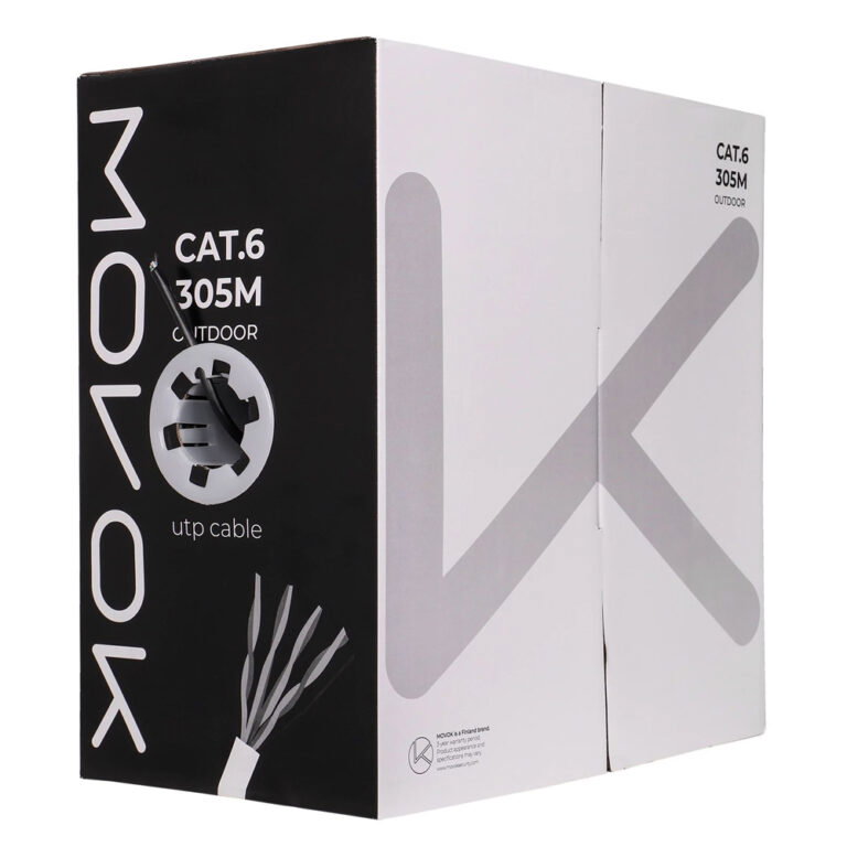 MOVOK VK-UTP-305M-CAT6-CCA-OUTDOOR CAT6 UTP kabel 305m