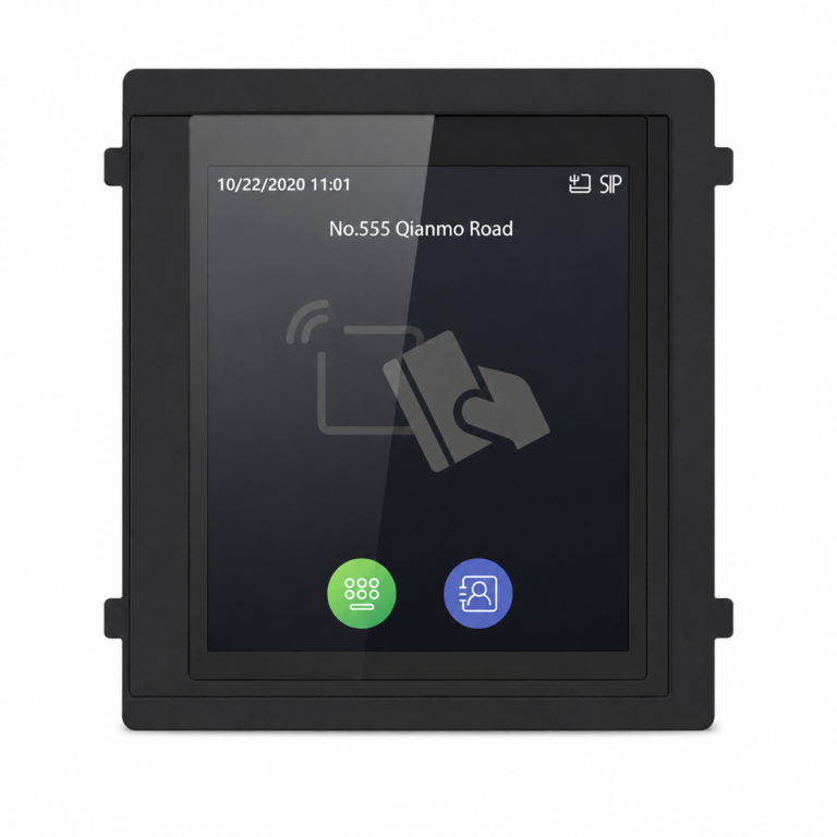 Hikvision DS-KD-TDM 4" Touch Display Module met M1 Kaartlezer