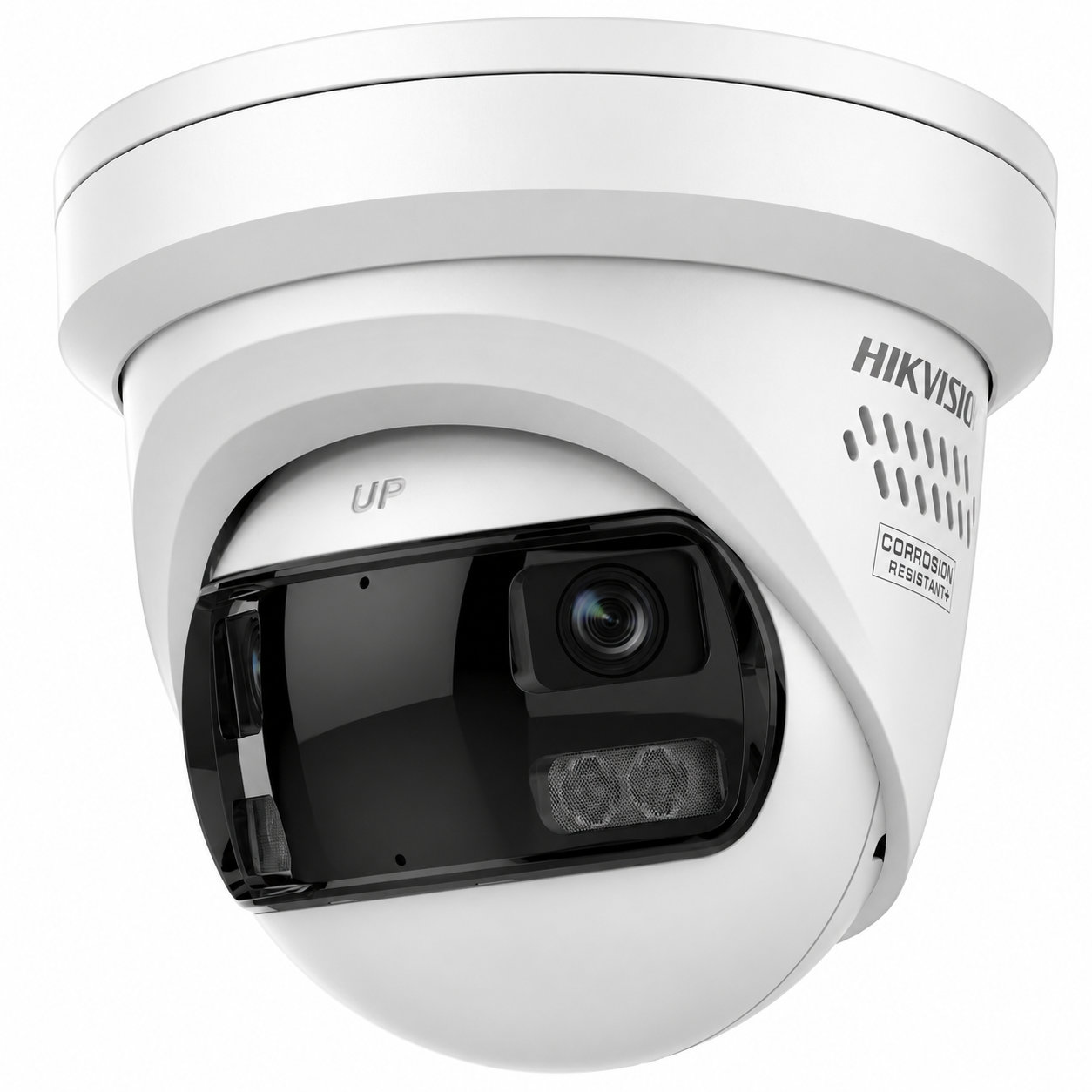 12mp Hikvision DS-2CD23127G3P-LIS2UY/SL 12MP Panoramische Wit ColorVu Turret ...