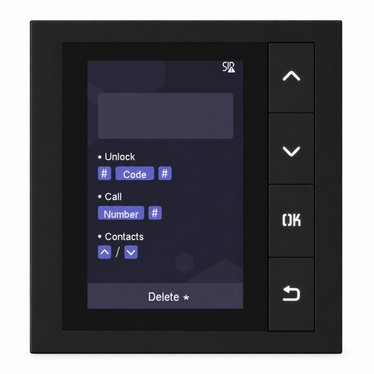 Hikvision DS-KD-DIS 3,5-inch displaymodule voor modulaire intercom