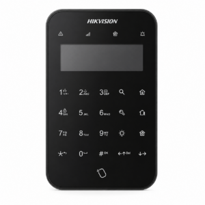 Hikvision DS-PK1-LT-WE zwart AX PRO draadloos LCD codebedienpaneel