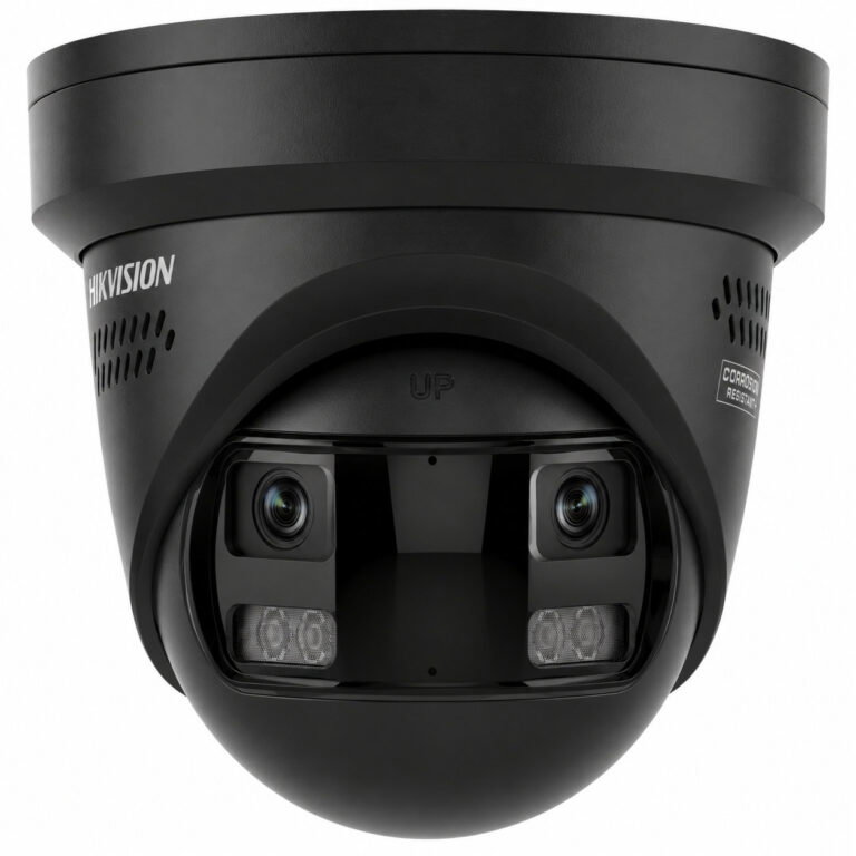 Hikvision DS-2CD2387G3P-LIS2UY/SL Zwart 8MP 180° ColorVu IP Turret Camera