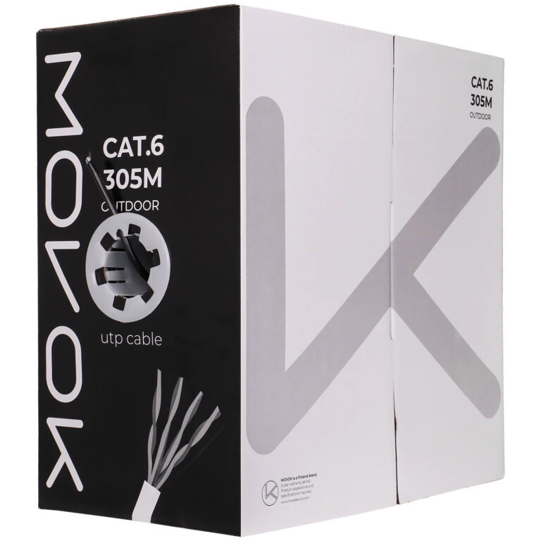 MOVOK VK-UTP-305M-CAT6-CCA-OUT CAT6 UTP Buitenkabel 305 meter