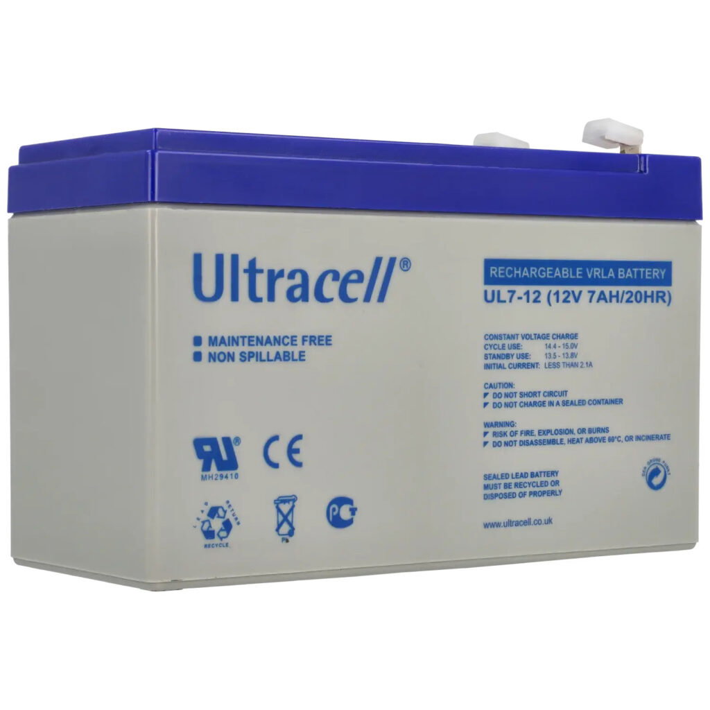 Ultracell UL7-12 12V 7Ah VRLA Loodaccu